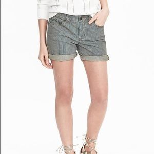 Banana Republic Striped Denim Shorts